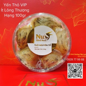 YẾN THÔ VIP ÍT LÔNG NU NEST 100 GRAM - YẾN CAM