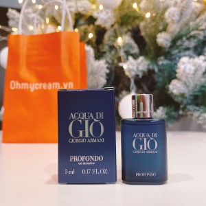 Nước hoa Giorgio Armani Acqua Di Giò Profondo EDP 5ml - 75ml (Liên Hệ Để Báo Giá)