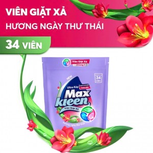 Túi Viên Giặt Xả MaxKleen hương Ngày Thư Thái 34 viên