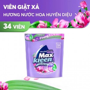 Túi Viên Giặt Xả MaxKleen Hương Nước Hoa Huyền Diệu 34 viên/ túi