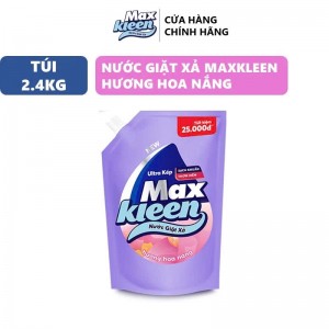 Túi Nước Giặt Xả MaxKleen Hương Hoa Nắng 2,4kg